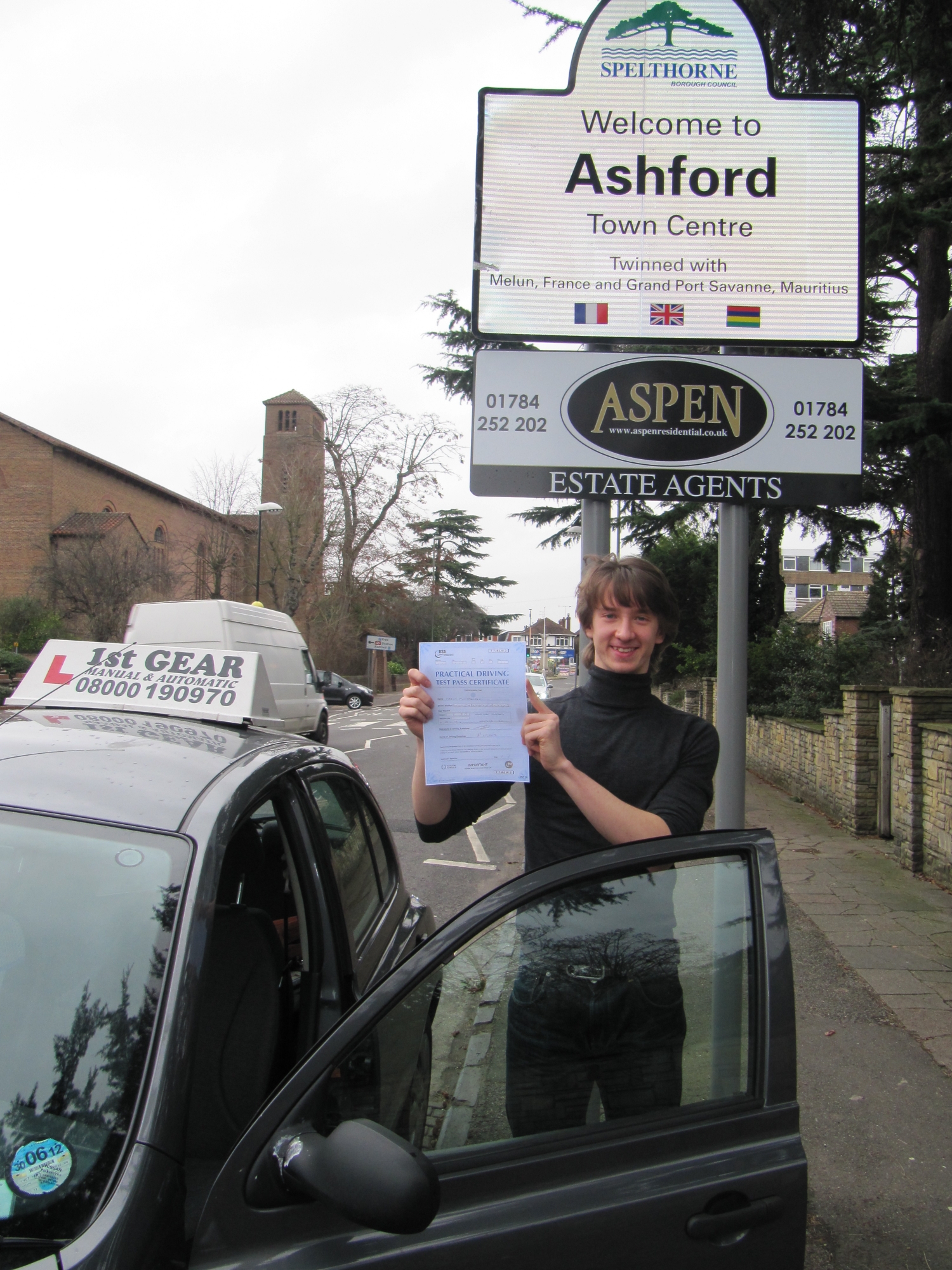 ashford middlesex driving test routes